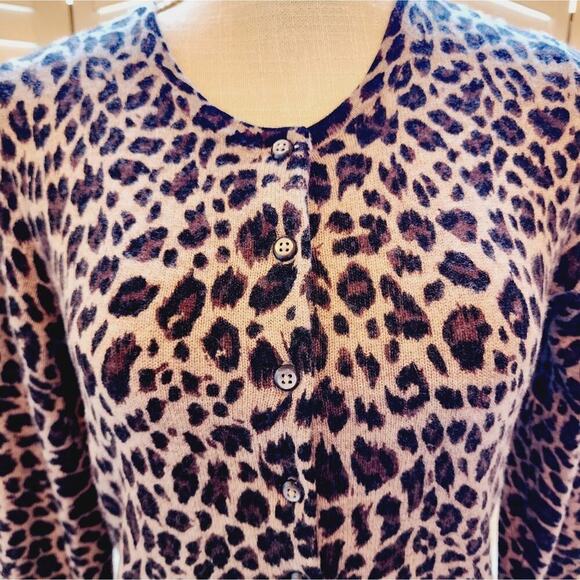 APT 9 CASHMERE BROWN/BLACK LONG SLEEVE BUTTON DOWN SWEATER SIZE SMALL - Picture 5 of 7